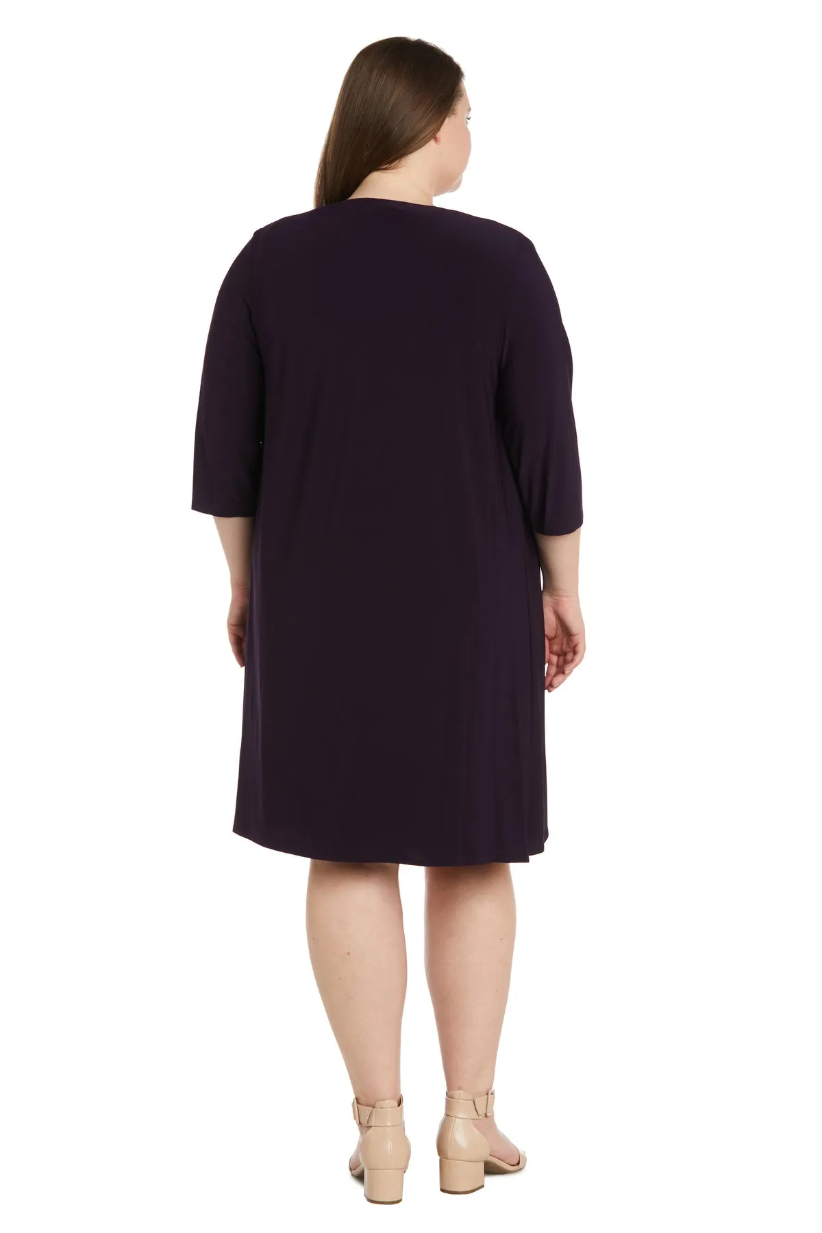 Puff Print Flyaway Jacket Dress - Plus sold by R&M Richards product image thumbnail 2