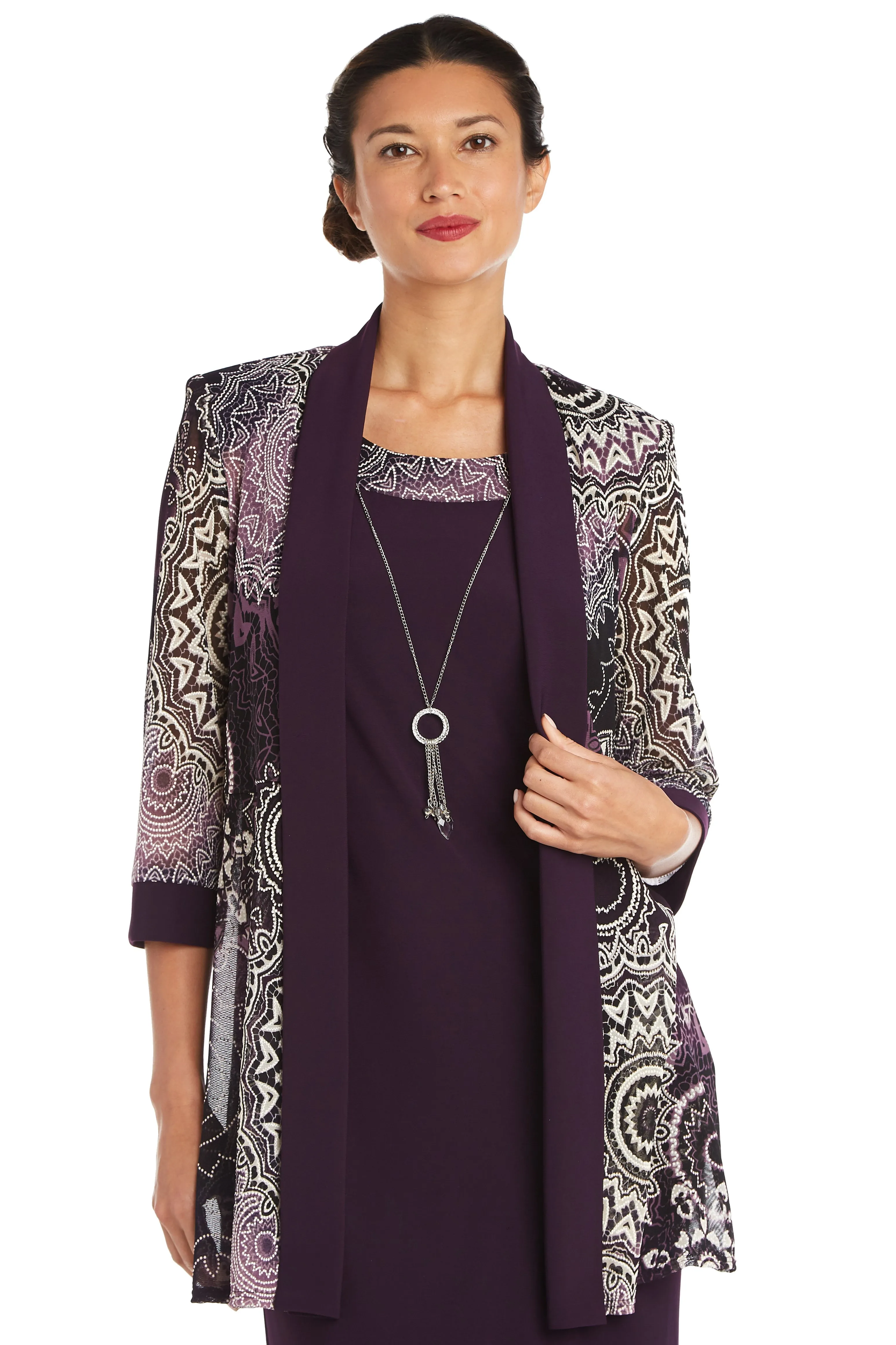 Two Piece Printed Jacket and Dress Set sold by R&M Richards product image thumbnail 5