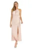 Long Sequin Evening Gown with Slit sold by R&M Richards