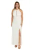 Long Sequin Evening Gown with Slit sold by R&M Richards