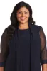 Shift Dress with Embellished Neckline and Sheer Jacket - Plus sold by R&M Richards