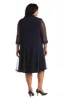 Shift Dress with Embellished Neckline and Sheer Jacket - Plus sold by R&M Richards