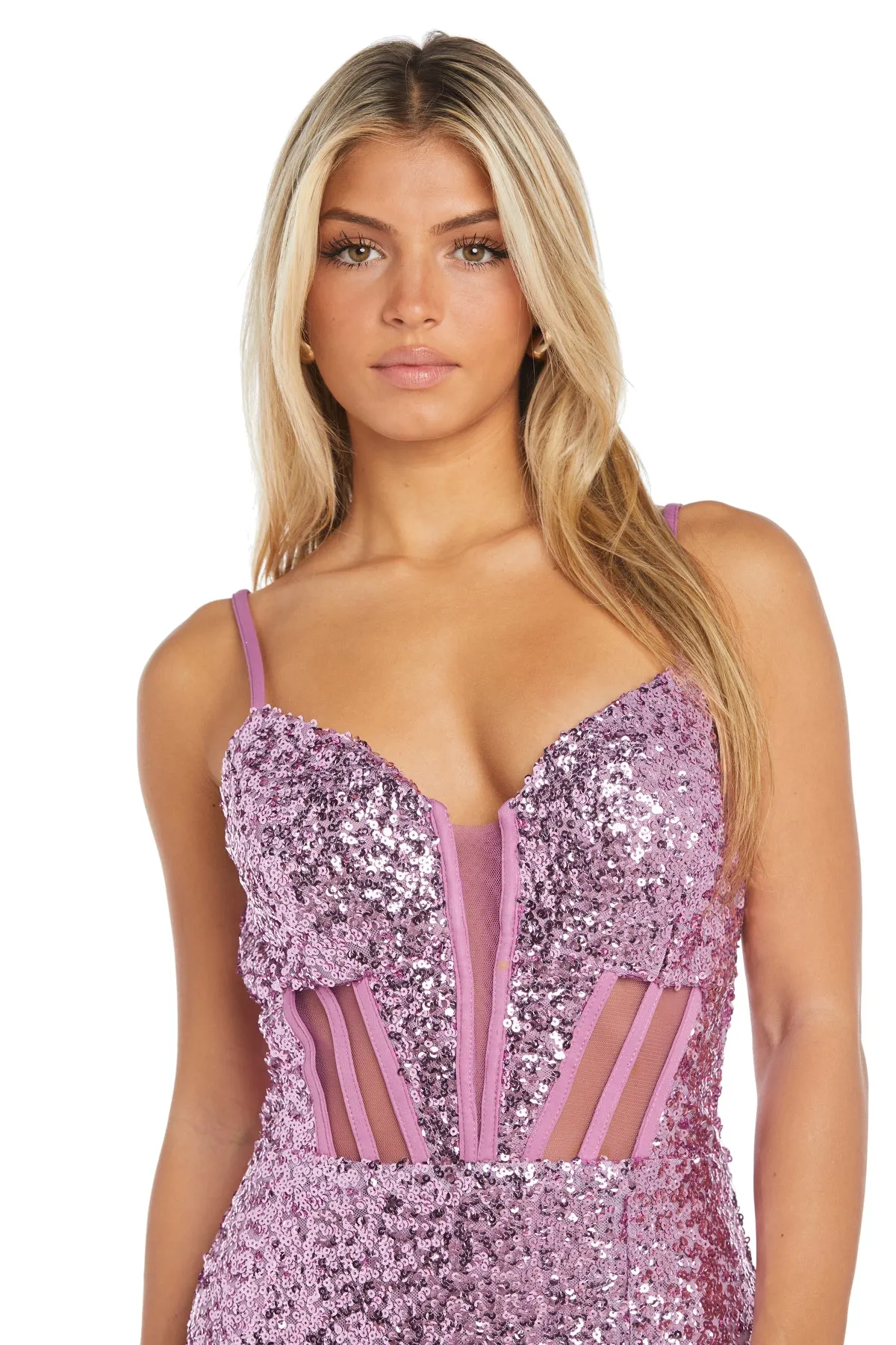 Colette Sequined Gown sold by R&M Richards product image thumbnail 3