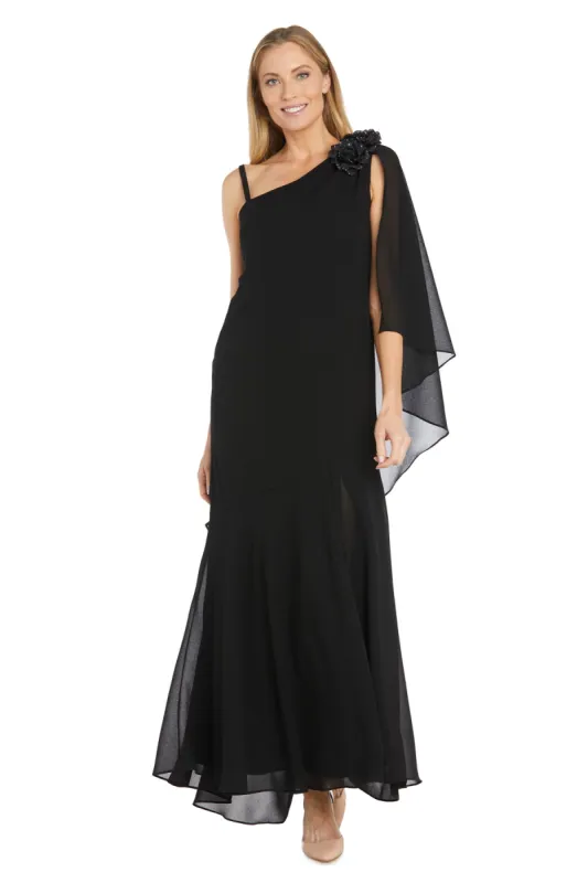 Dress Featuring an Elegant Chiffon Cape sold by R&M Richards