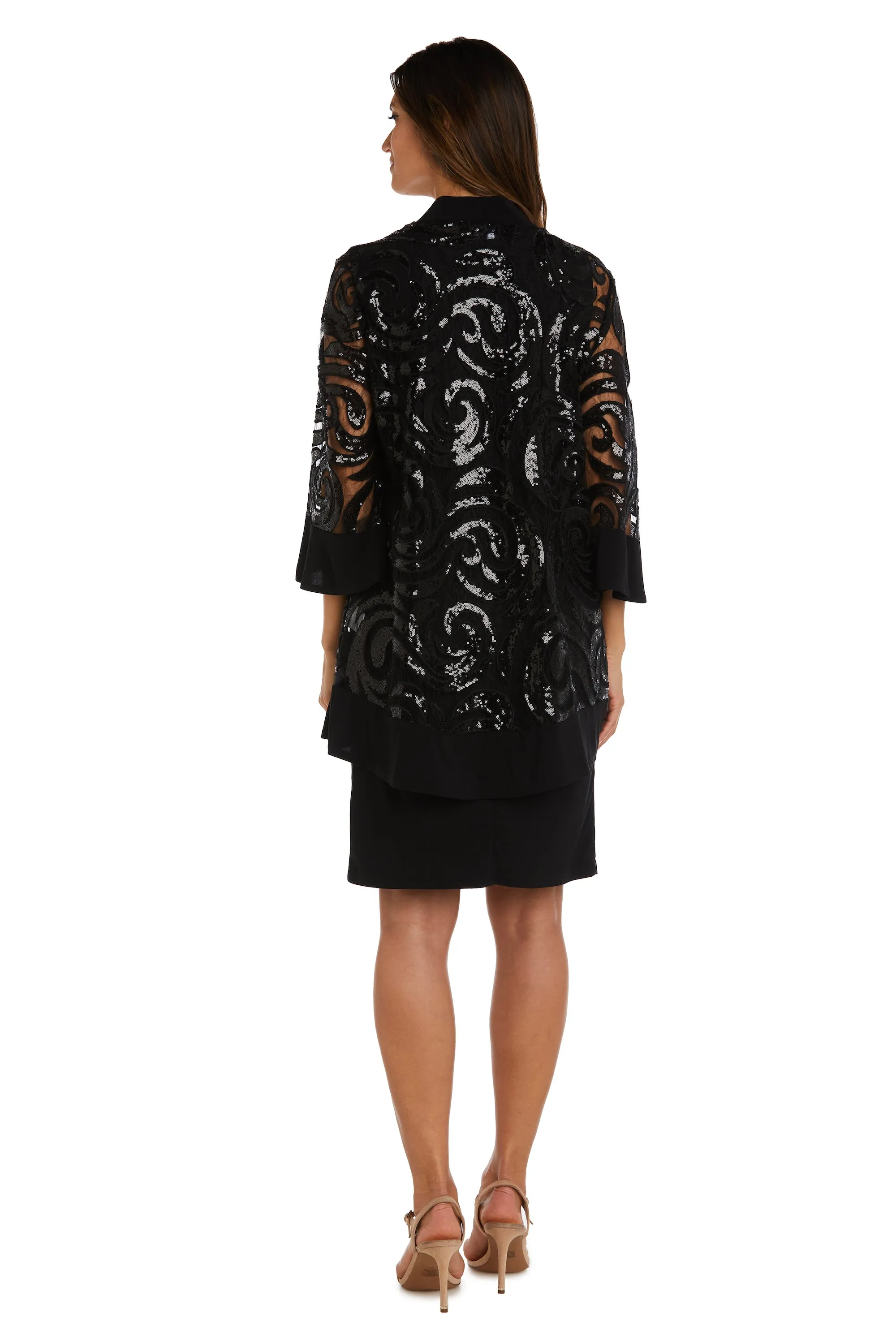 Two-Piece Sequin Swirl Jacket Dress sold by R&M Richards product image thumbnail 2