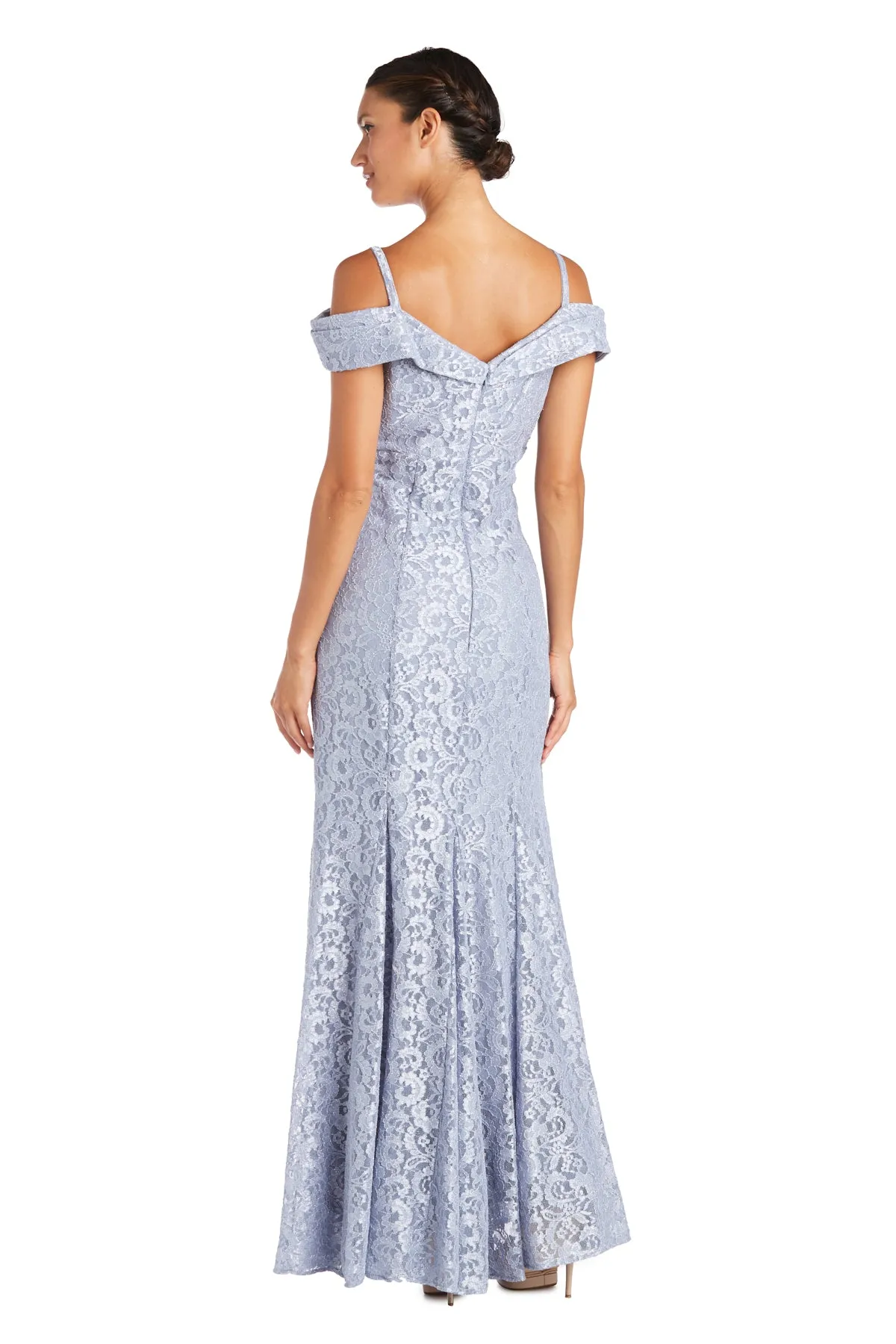 Off the Shoulder Fishtail Evening Gown - Petite sold by R&M Richards product image thumbnail 5