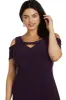 Nightway Full Length Evening Gown With Slit  - Plus sold by R&M Richards