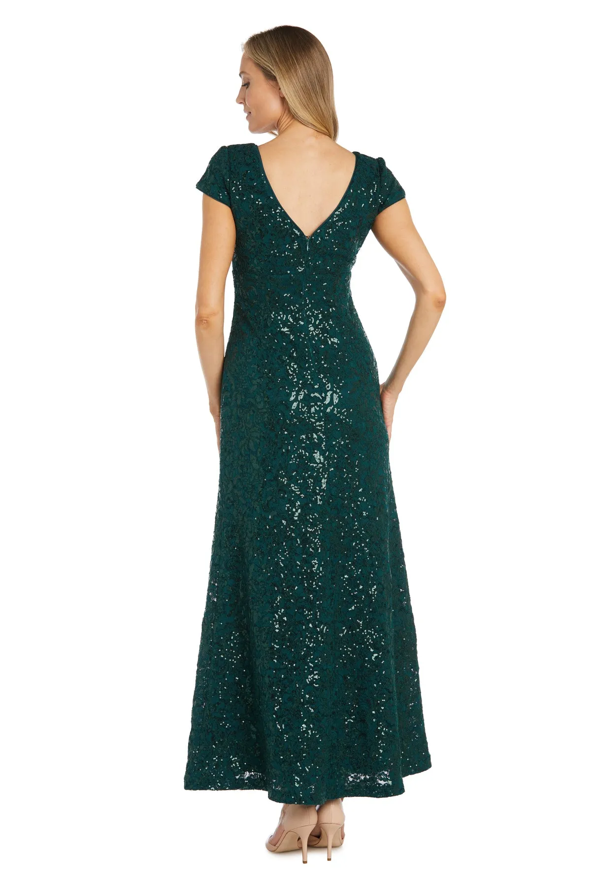 Sparkling Sequin Lace Evening Gown sold by R&M Richards product image thumbnail 2