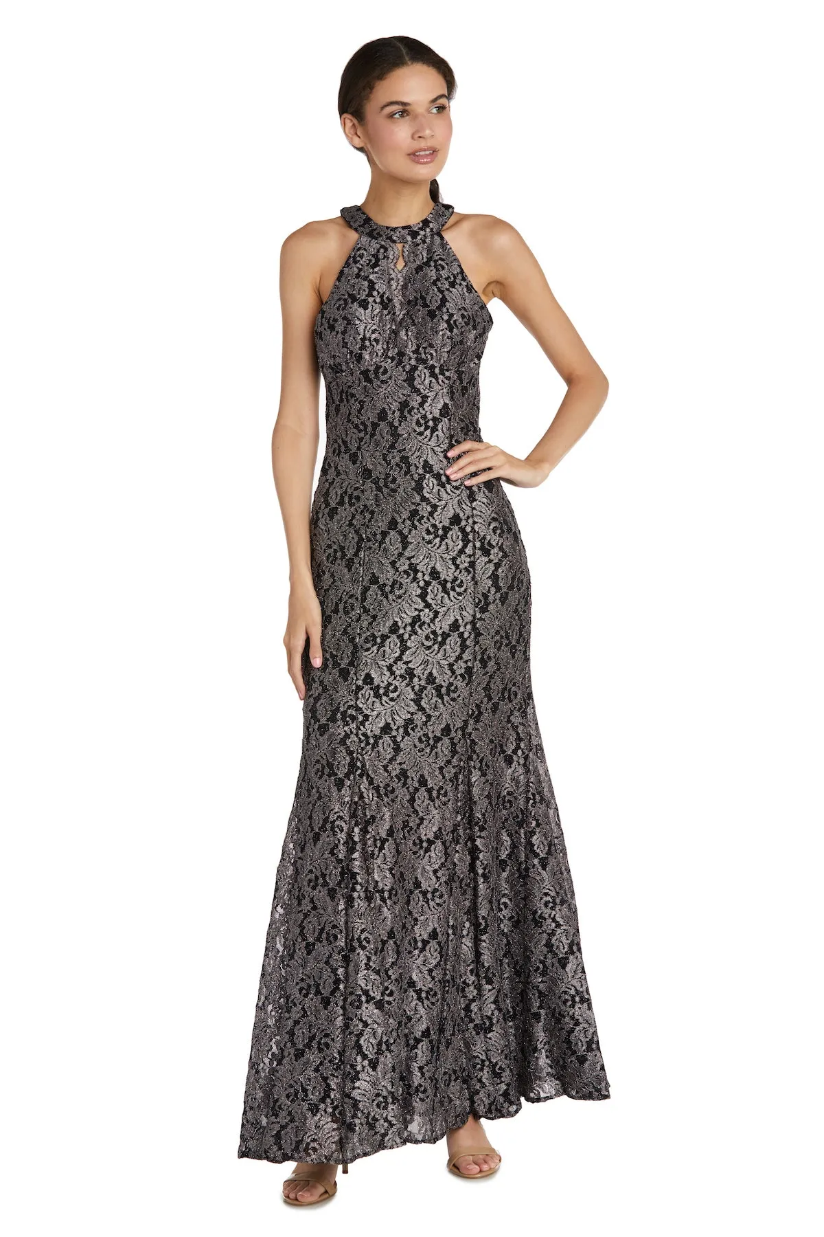 Long Glitter Lace Dress - Petite sold by R&M Richards product image thumbnail 3
