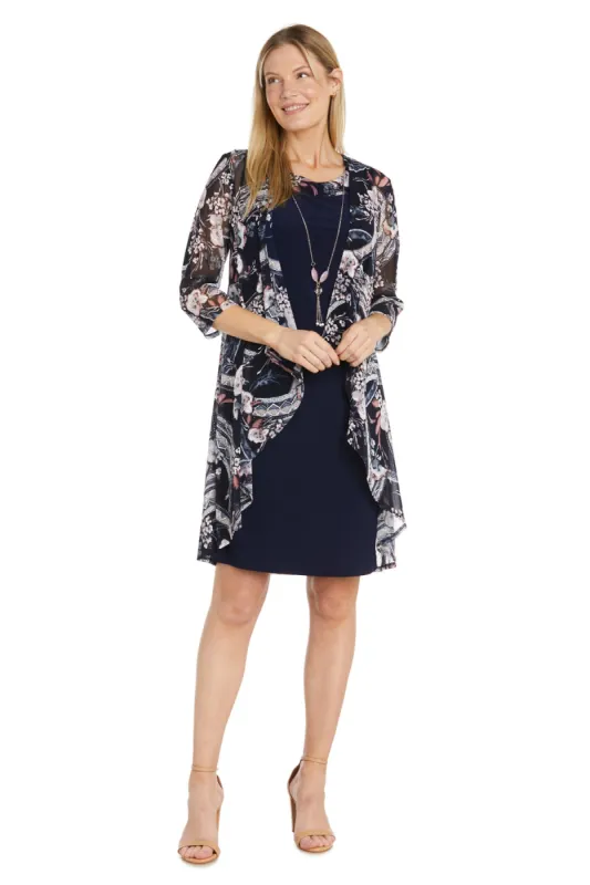 Daytime Puff Print Jacket Dress made by R&M Richards