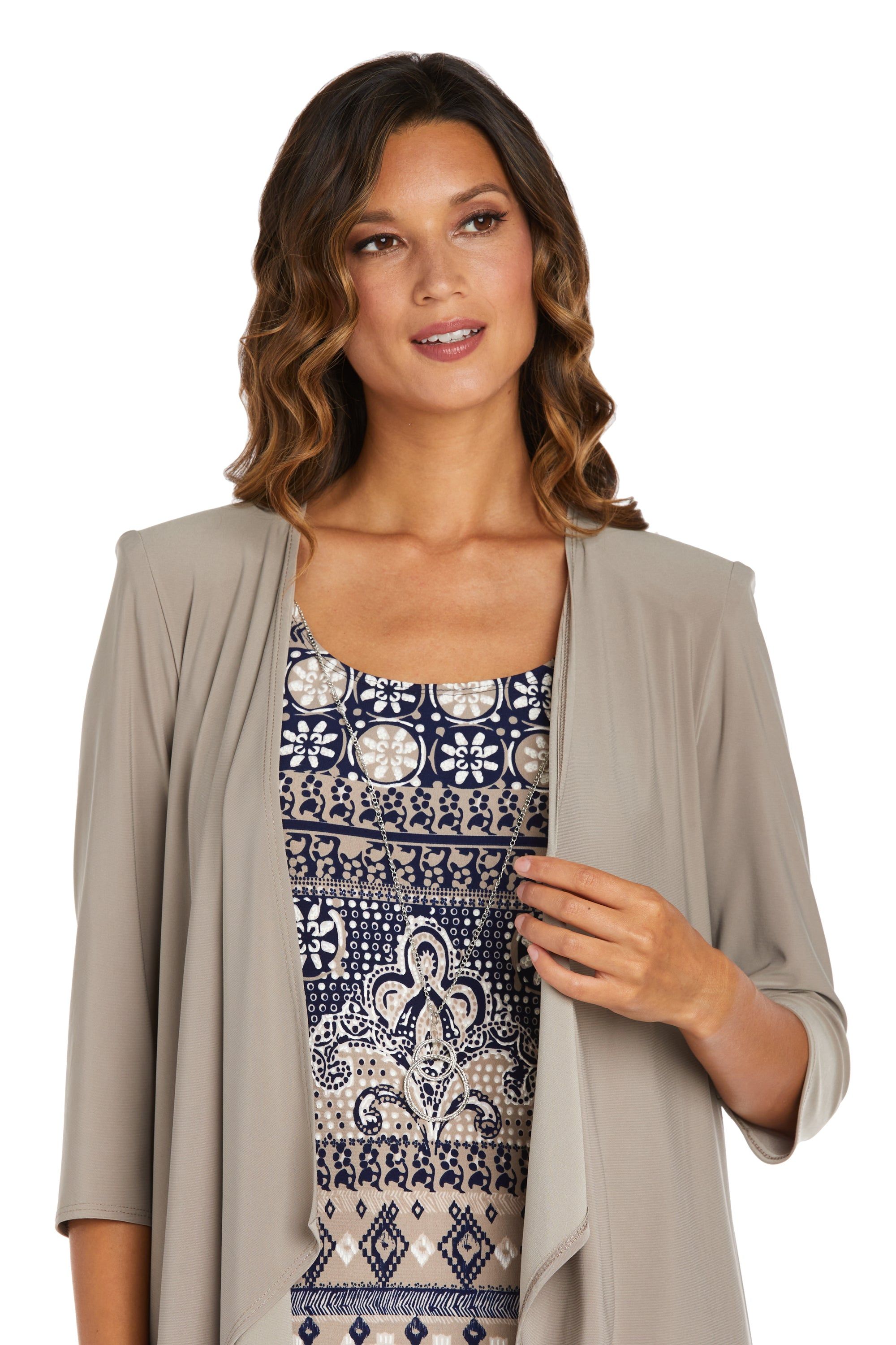 Puff Print Jacket Dress sold by R&M Richards product image thumbnail 5