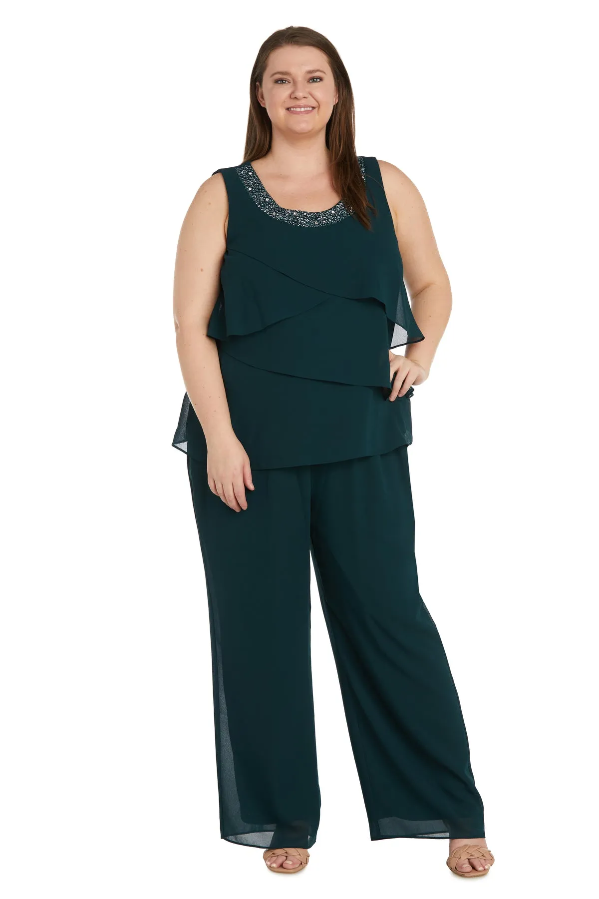 Three Piece Duster and Pantsuit Set - Plus sold by R&M Richards product image thumbnail 3