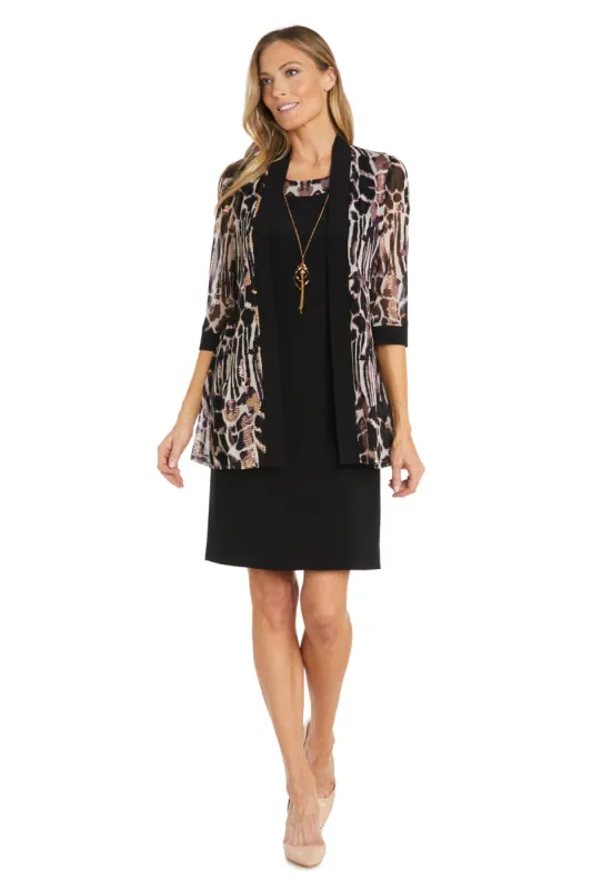 Cheetah Printed Jacket Dress - Petite sold by R&M Richards