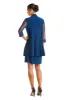Shift Dress with Sparkling Neckline and Soft Jacket with Sheer Sleeves sold by R&M Richards