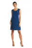 Shift Dress with Sparkling Neckline and Soft Jacket with Sheer Sleeves sold by R&M Richards