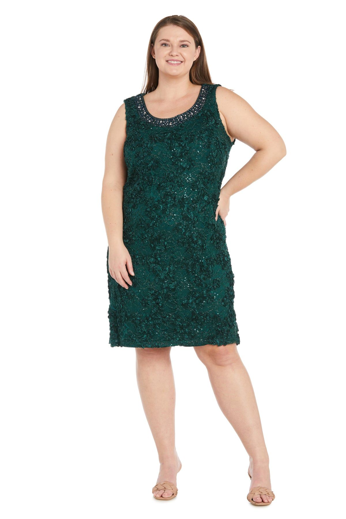 Two Piece Soutache Jacket Dress - Plus sold by R&M Richards product image thumbnail 3