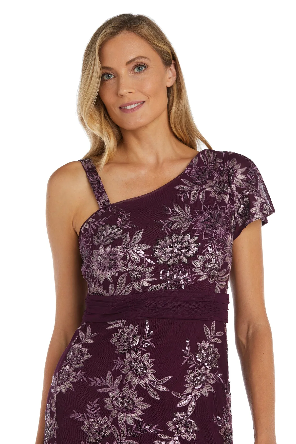 One Shoulder Embellished Evening Dress sold by R&M Richards product image thumbnail 3