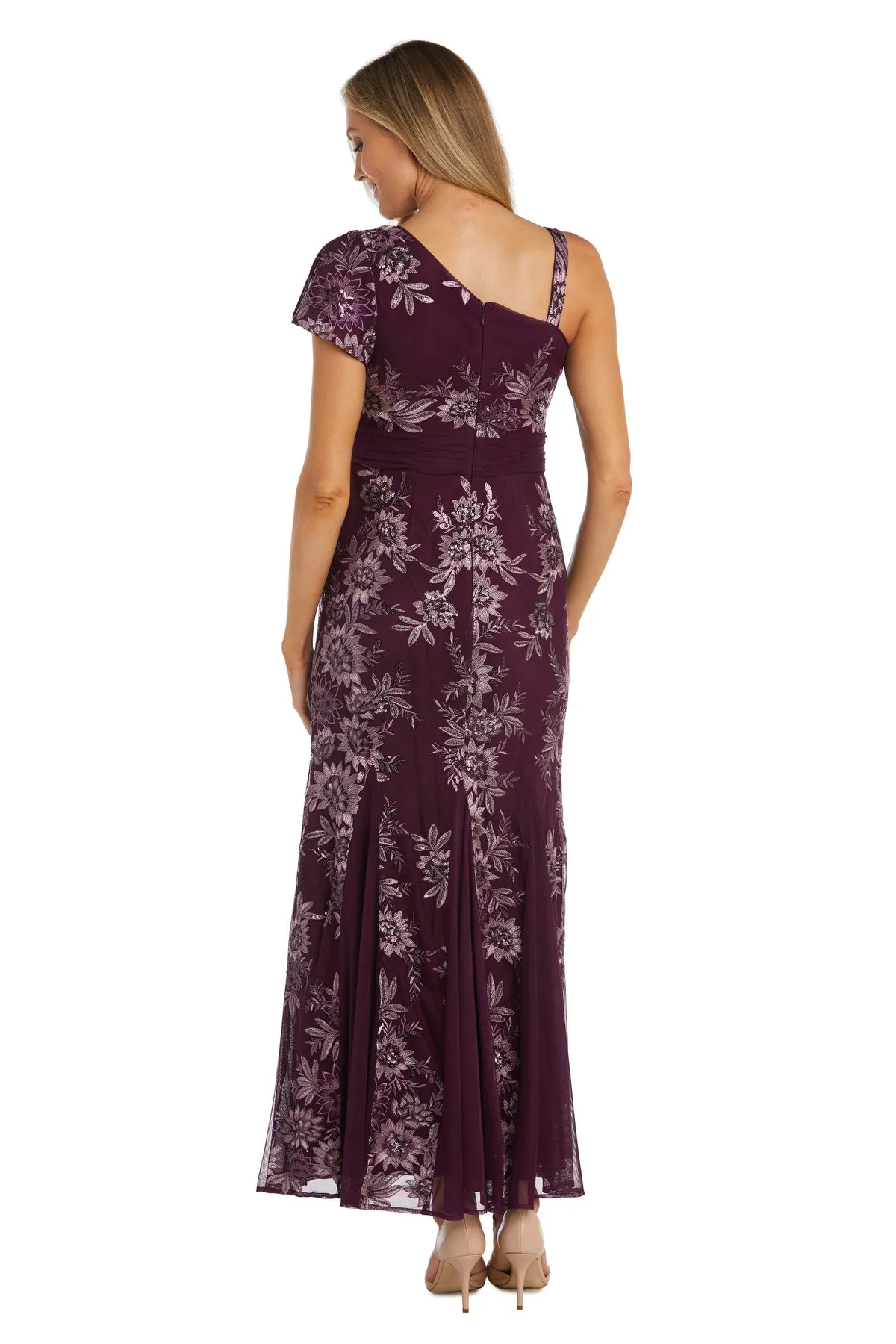 One Shoulder Embellished Evening Dress sold by R&M Richards product image thumbnail 2