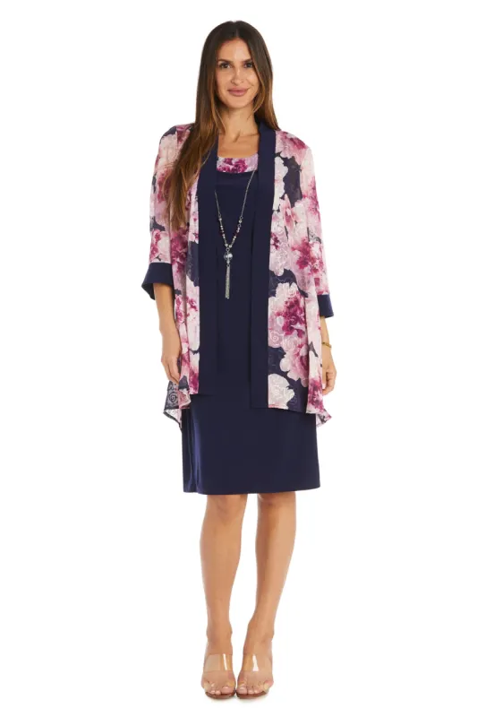 Chiffon Floral Print Jacket Dress sold by R&M Richards