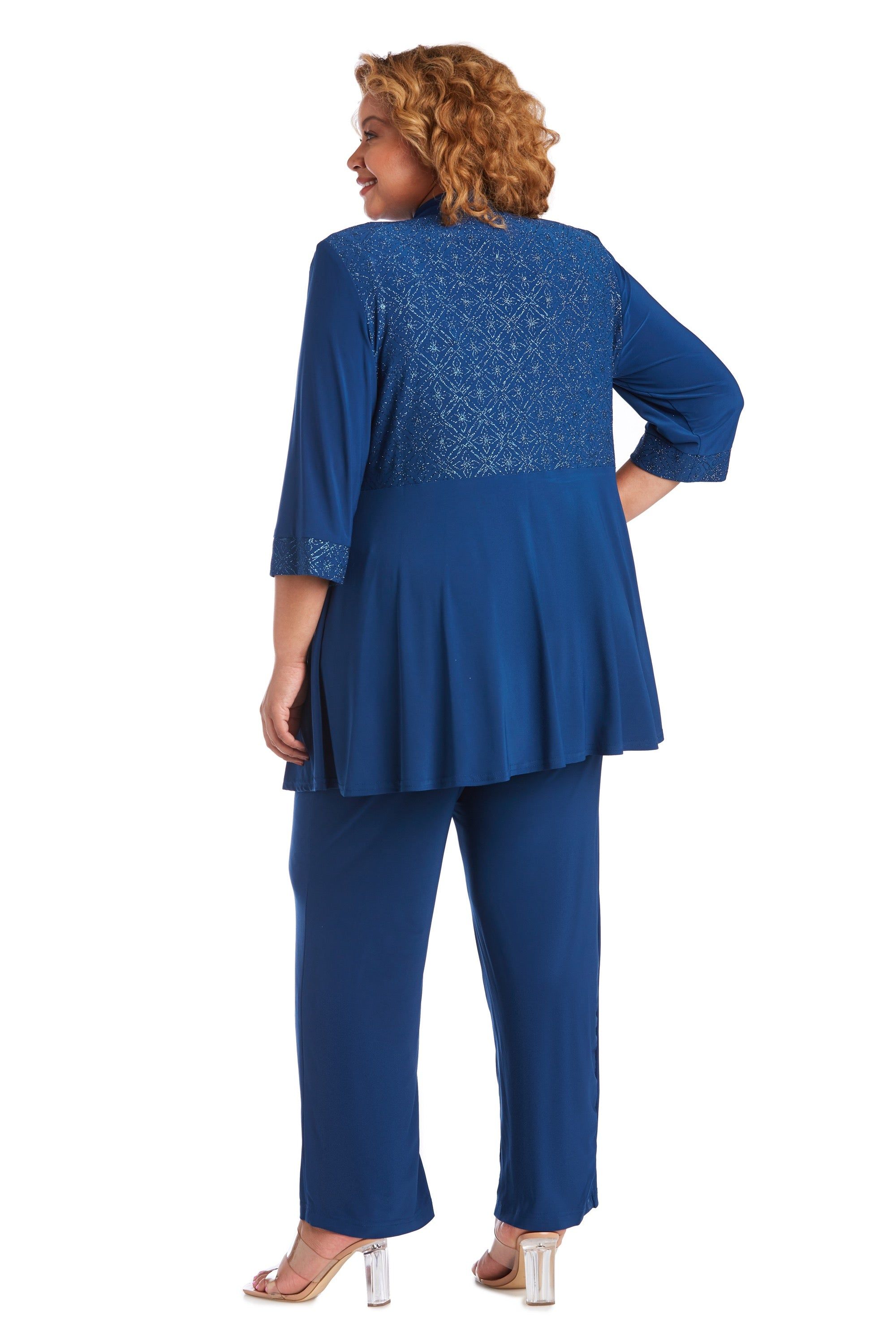 Two-Piece Pant Set with Lace Detail - Plus sold by R&M Richards product image thumbnail 10