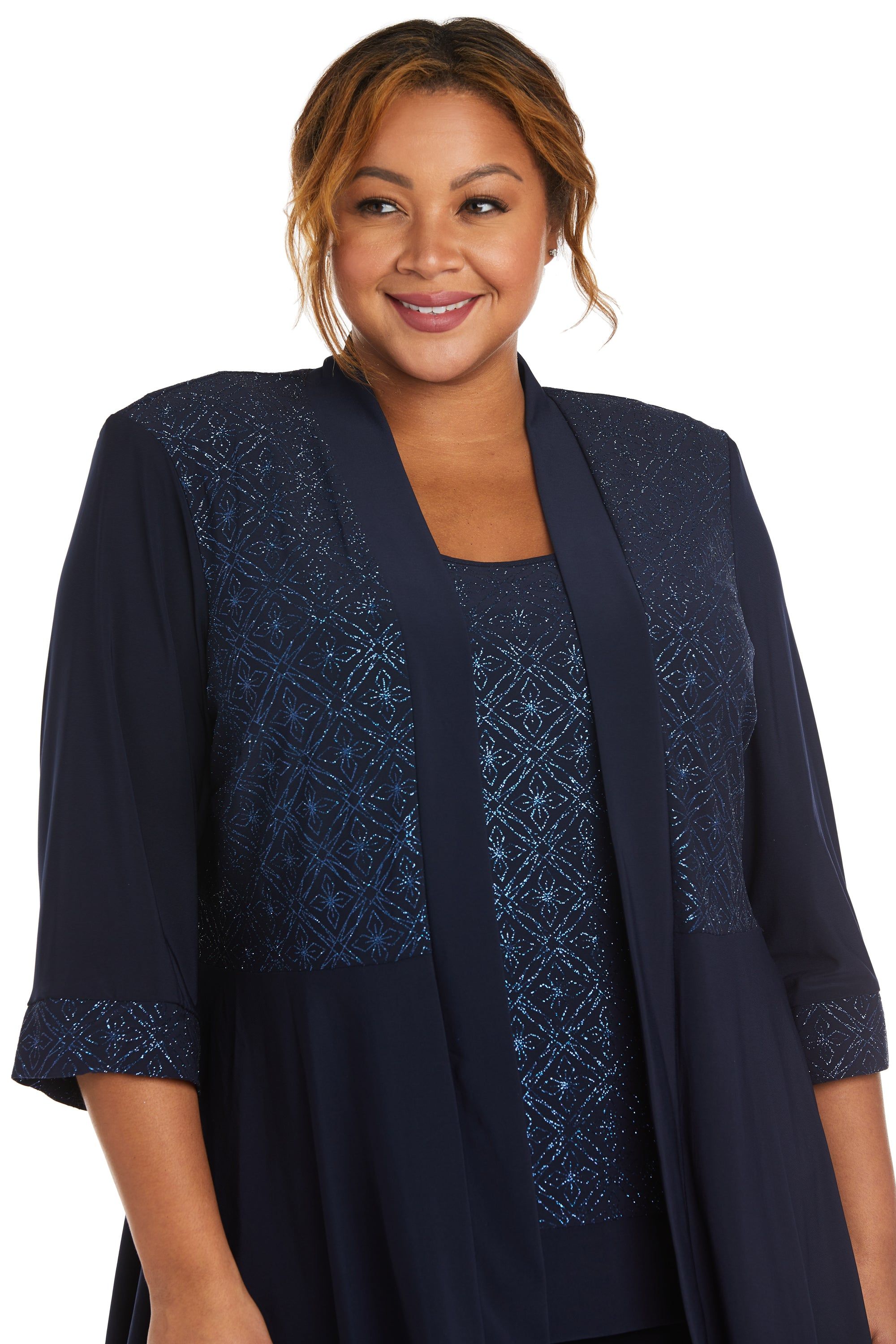 Two-Piece Pant Set with Lace Detail - Plus sold by R&M Richards product image thumbnail 6