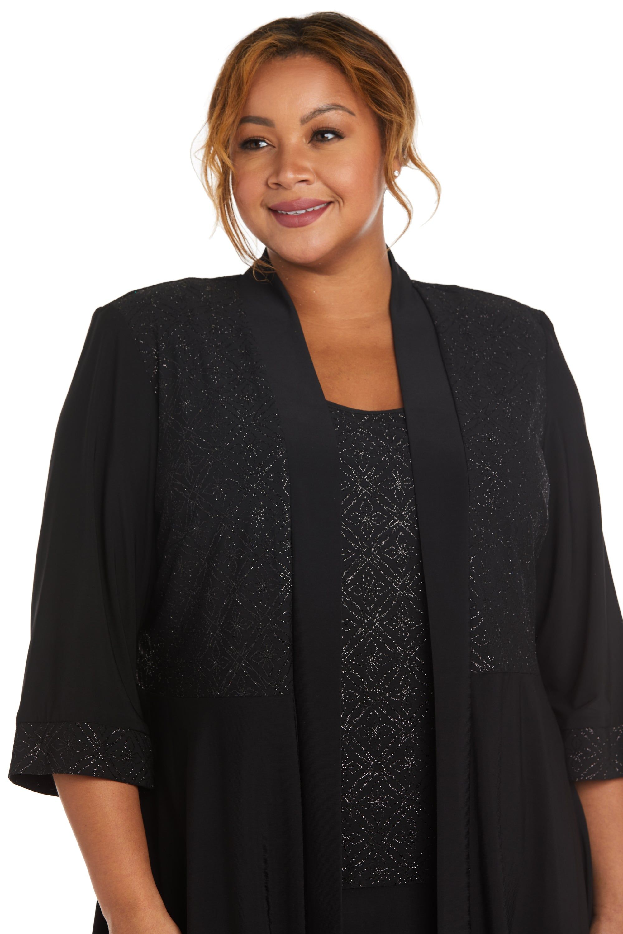 Two-Piece Pant Set with Lace Detail - Plus sold by R&M Richards product image thumbnail 3