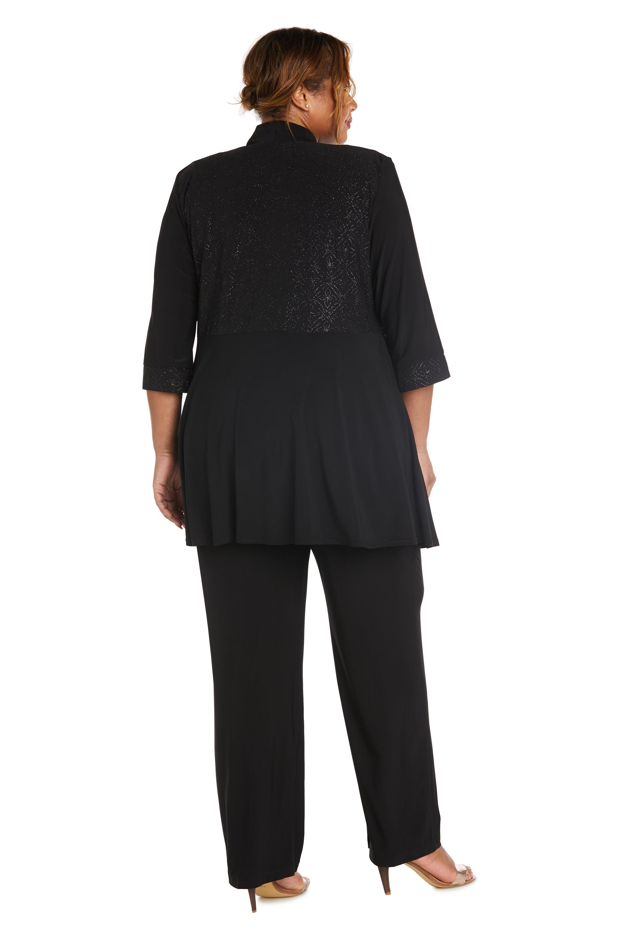 Two-Piece Pant Set with Lace Detail - Plus sold by R&M Richards product image thumbnail 2
