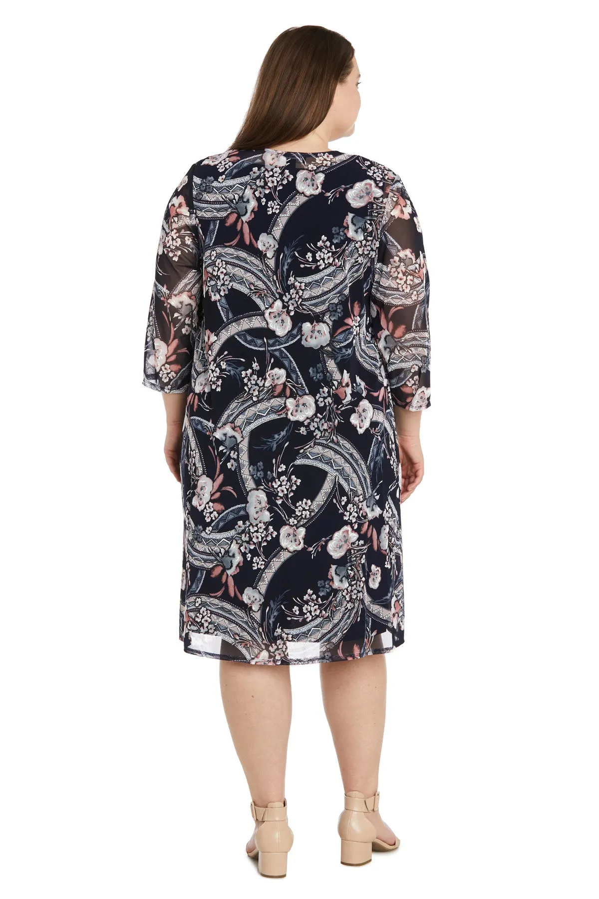 Daytime Puff Print Jacket Dress - Plus sold by R&M Richards product image thumbnail 2