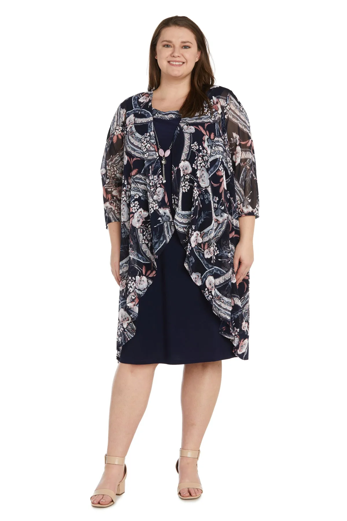 Daytime Puff Print Jacket Dress - Plus sold by R&M Richards
