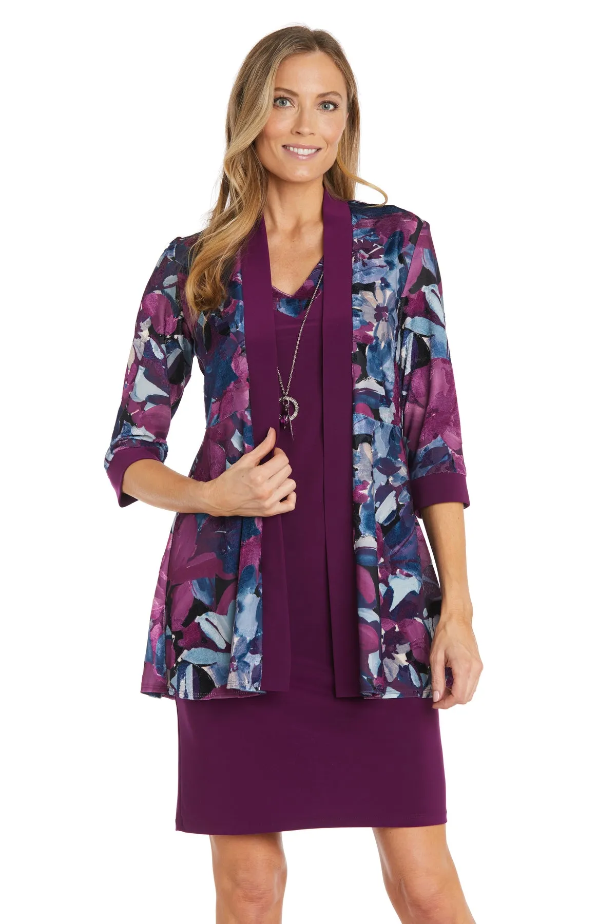 Floral Printed Jacket Dress - Petite sold by R&M Richards product image thumbnail 5