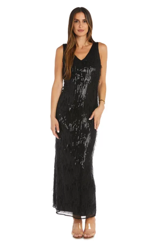 Long Fringe Sequined Dress sold by R&M Richards