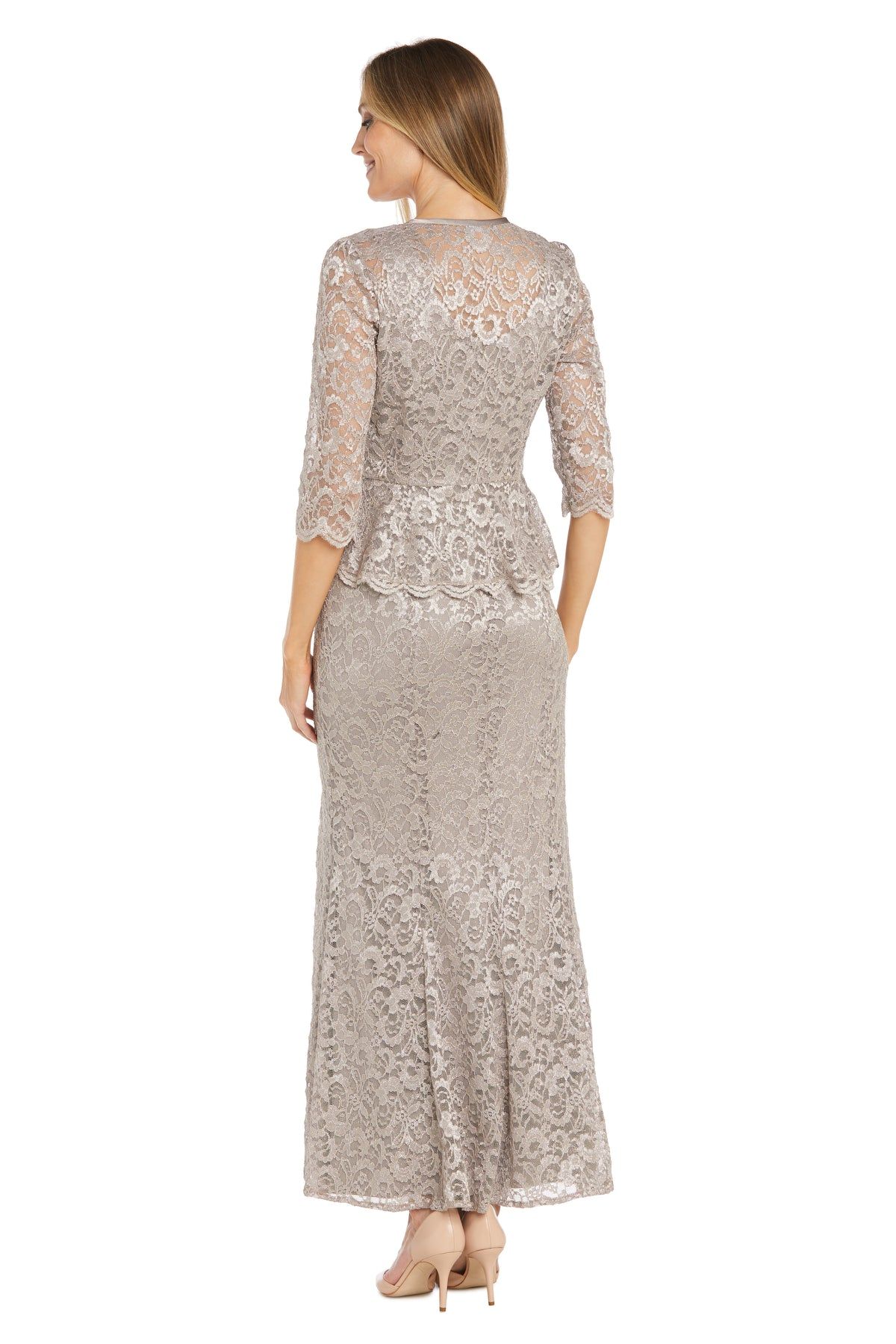 Long Sequined Gown with Matching Jacket sold by R&M Richards product image thumbnail 2