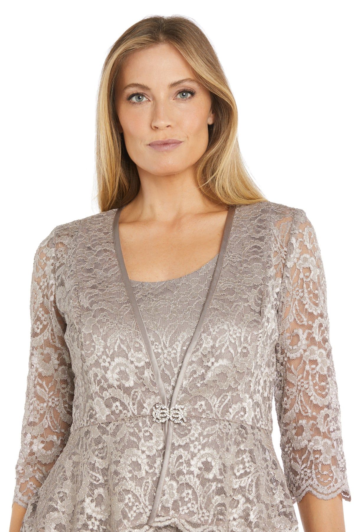 Long Sequined Gown with Matching Jacket sold by R&M Richards product image thumbnail 5