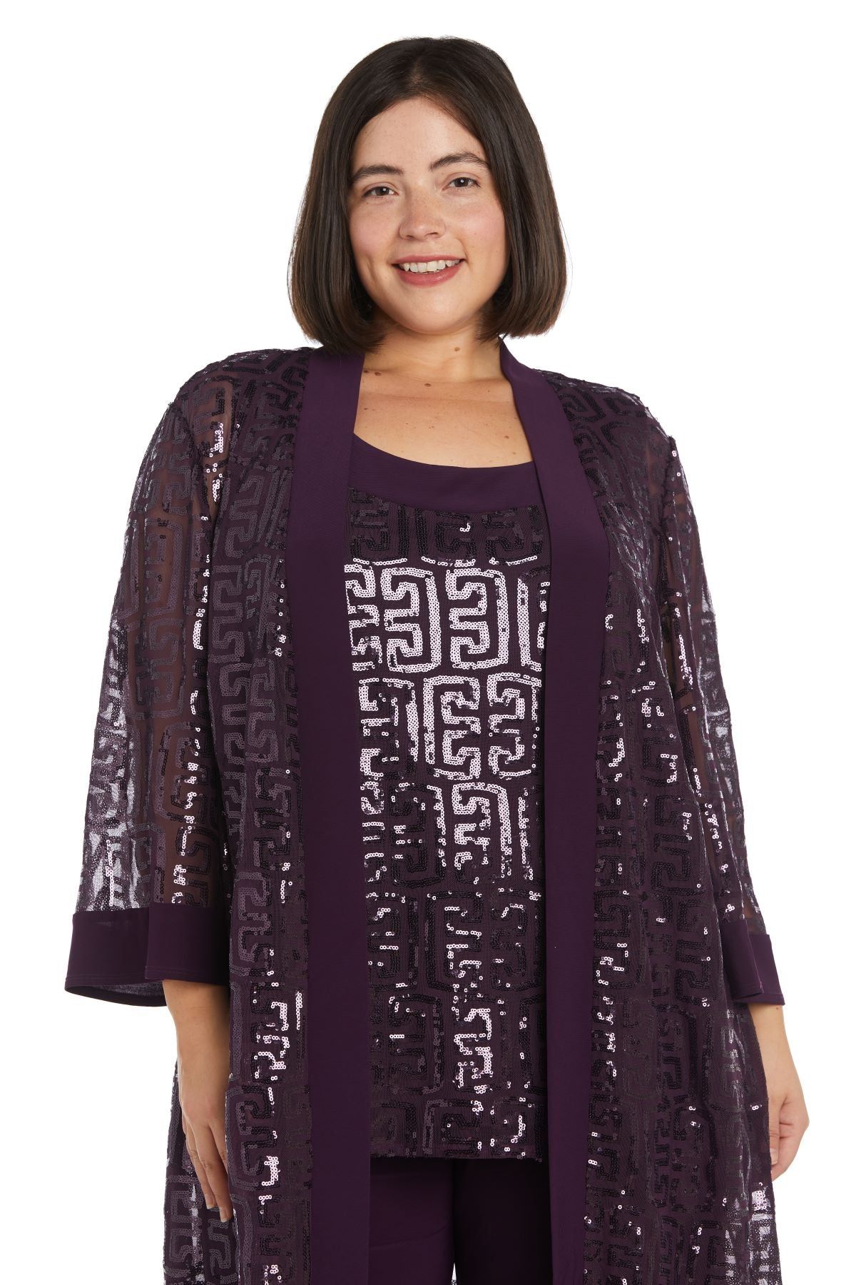 Fully Sequined Pant Suit - Plus sold by R&M Richards product image thumbnail 5