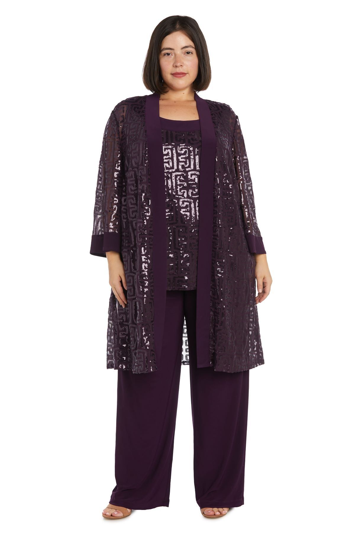 Fully Sequined Pant Suit - Plus sold by R&M Richards