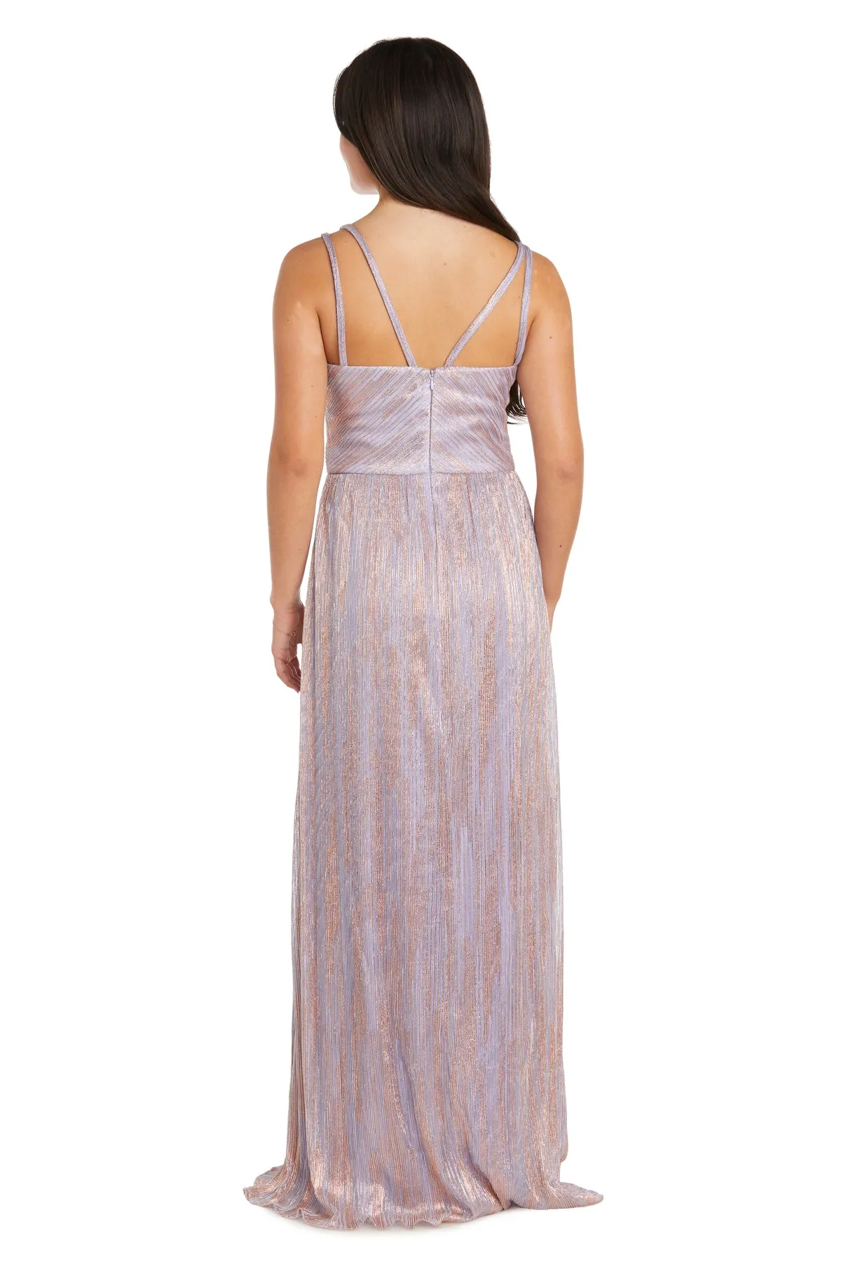 Nightway Long Shimmer Gown with Double Straps sold by R&M Richards product image thumbnail 2