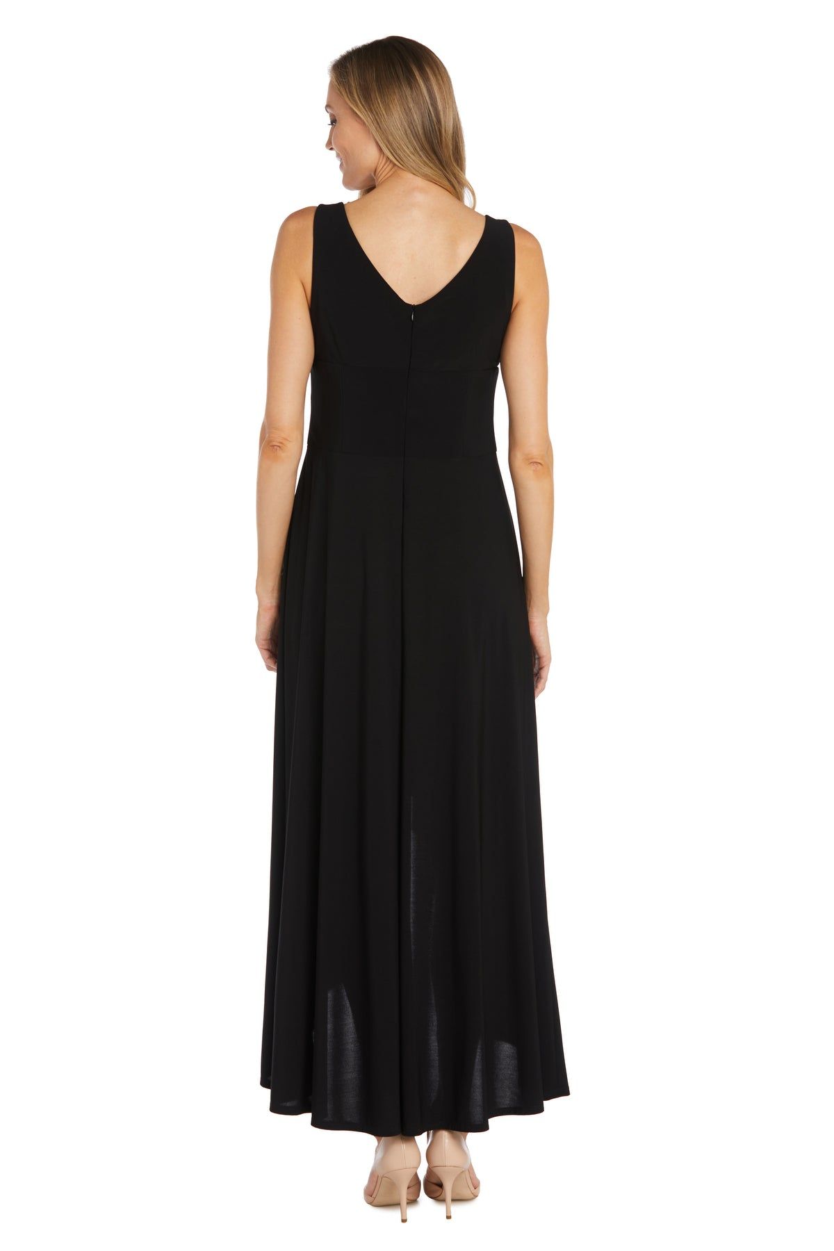 High Low Evening Gown With Rhinestone Waist sold by R&M Richards product image thumbnail 2