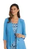 Two-Piece Puff Print Jacket Dress - Petite sold by R&M Richards