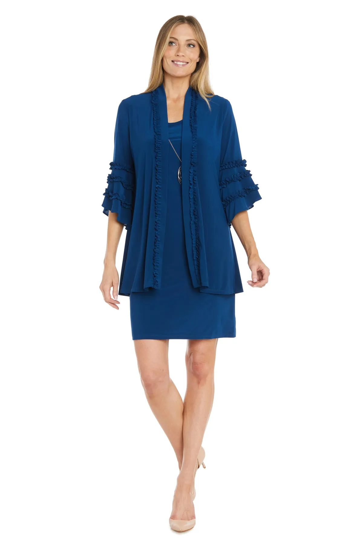 Jacket Dress With Ruffle Trim sold by R&M Richards