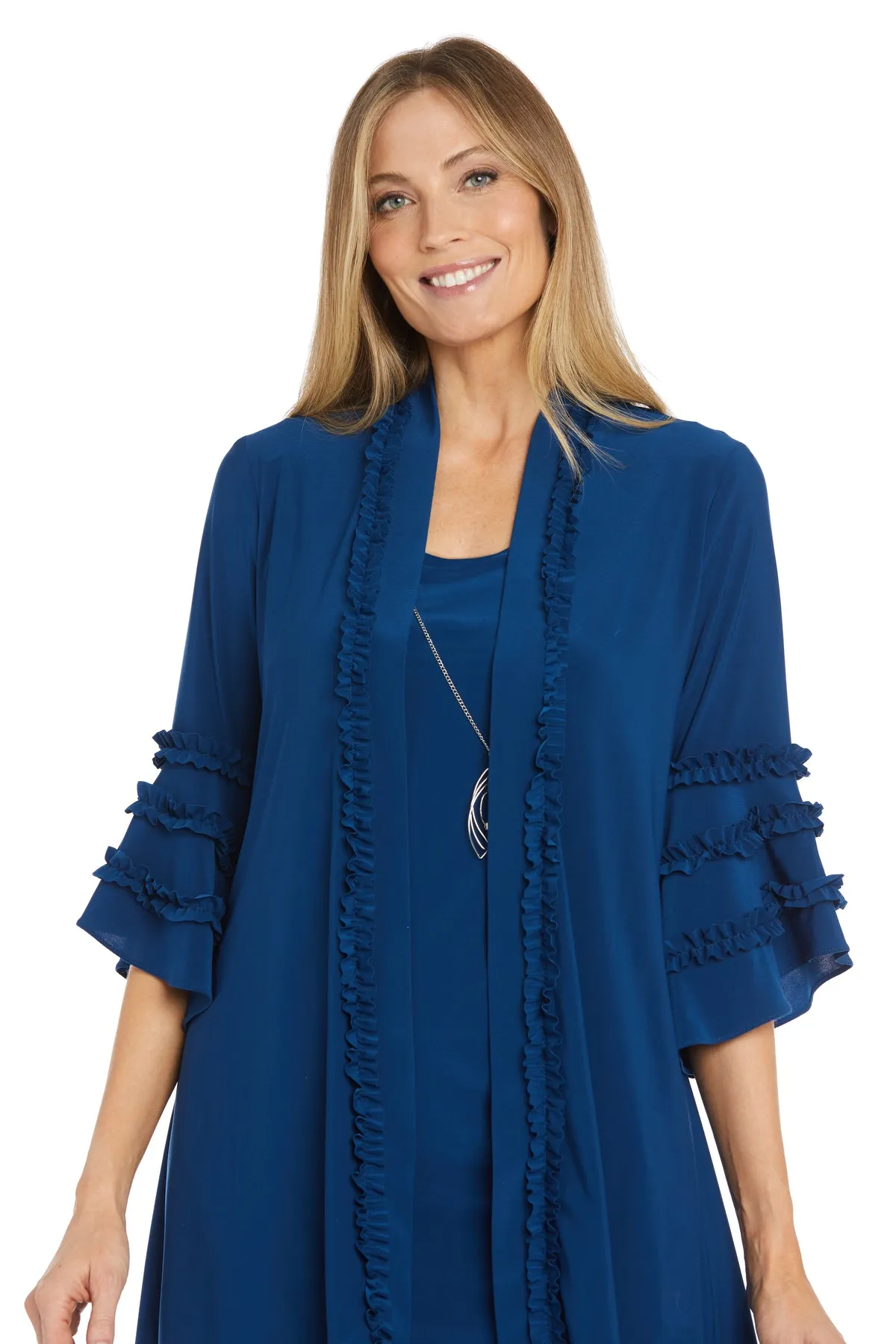 Jacket Dress With Ruffle Trim sold by R&M Richards product image thumbnail 5