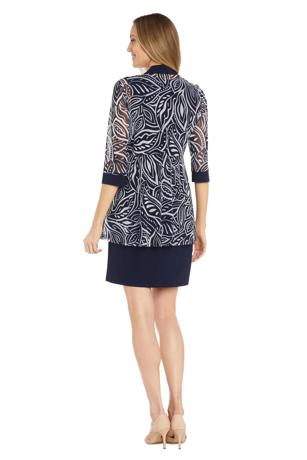 Swirl Printed Jacket Dress - Petite sold by R&M Richards product image thumbnail 2