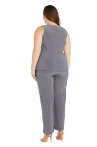 Pant Suit With Sequined Jacket - Plus sold by R&M Richards