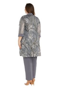 Pant Suit With Sequined Jacket - Plus sold by R&M Richards