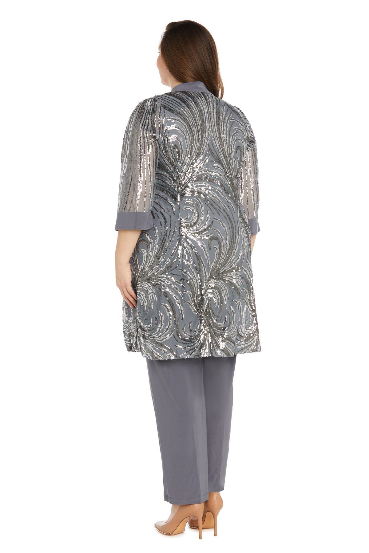 Pant Suit With Sequined Jacket - Plus sold by R&M Richards product image thumbnail 2