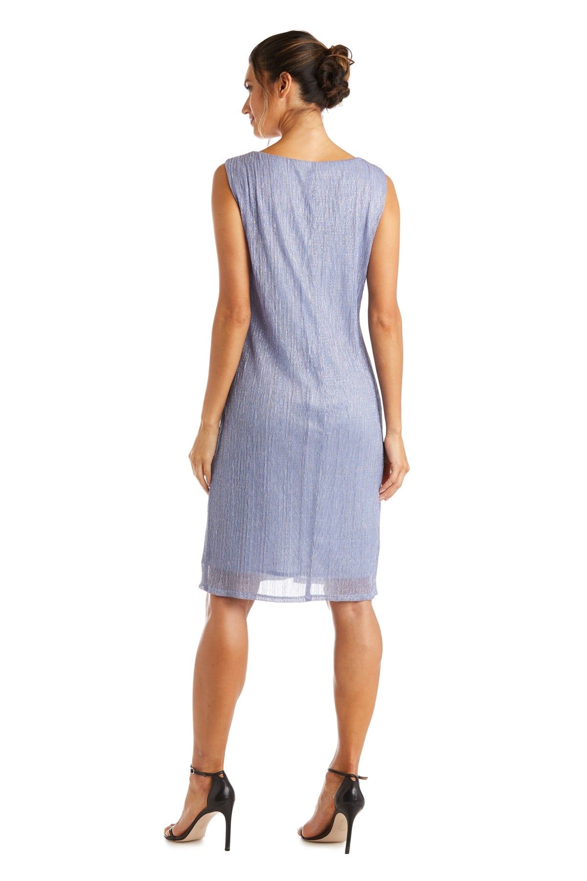 Metallic Sleeveless Dress with Matching Draped Cardigan - Petite sold by R&M Richards product image thumbnail 4