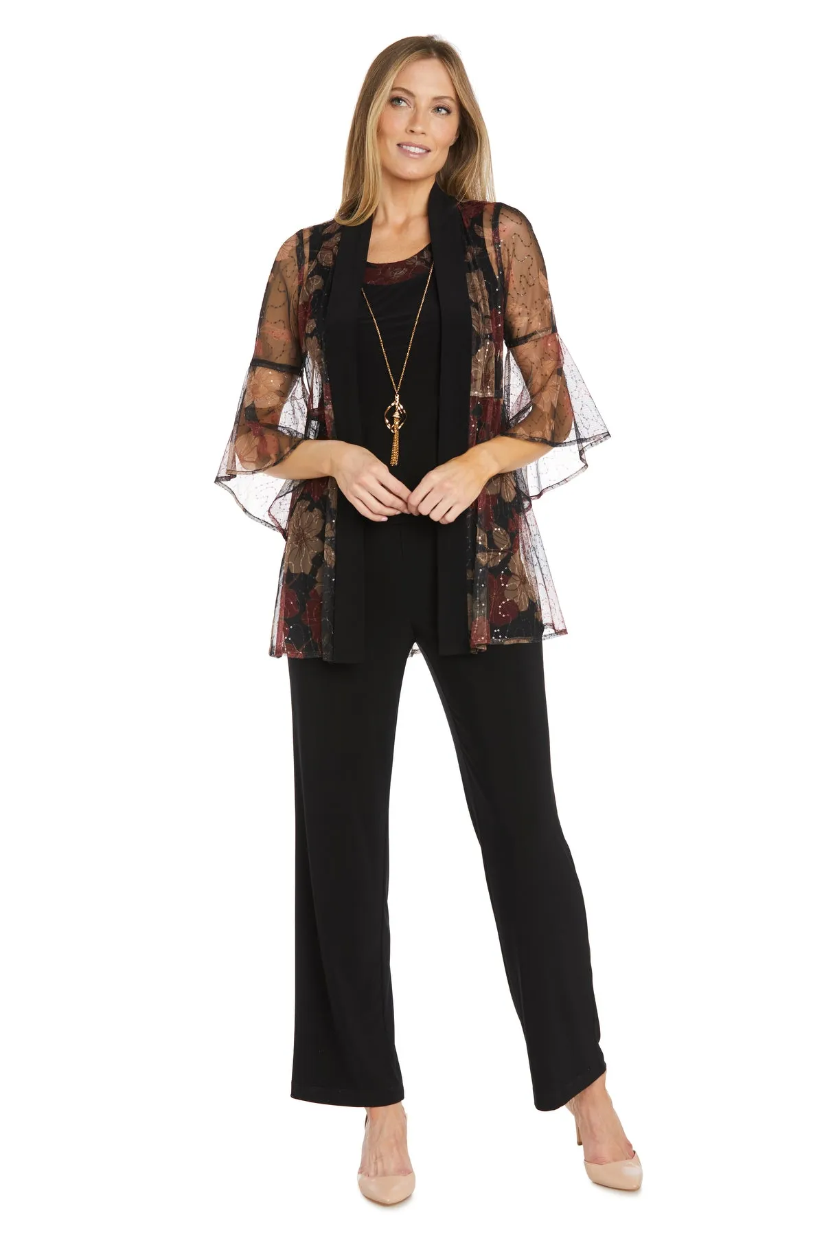 Pantsuit with Flounce Sleeves sold by R&M Richards