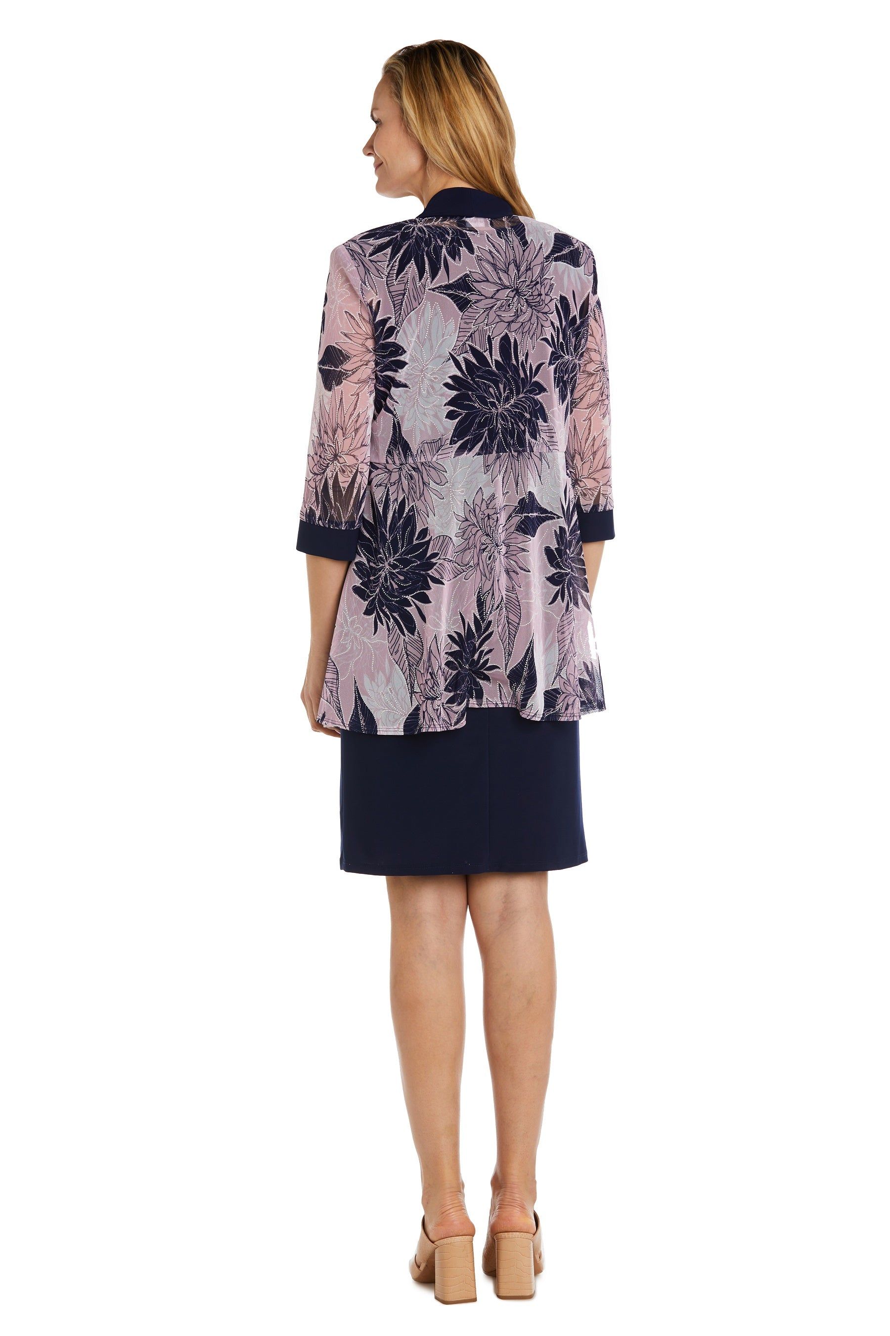 Two-Piece Printed Jacket and Dress Set - Petite sold by R&M Richards product image thumbnail 2