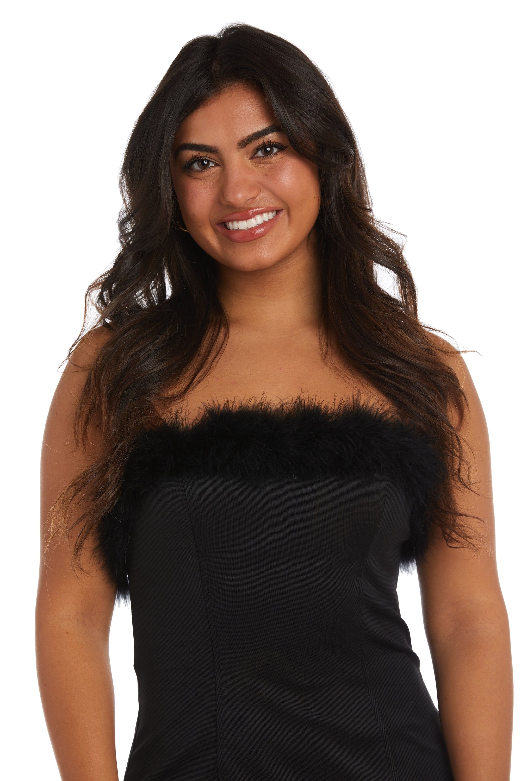 Mlia Marabou Dress sold by R&M Richards product image thumbnail 3