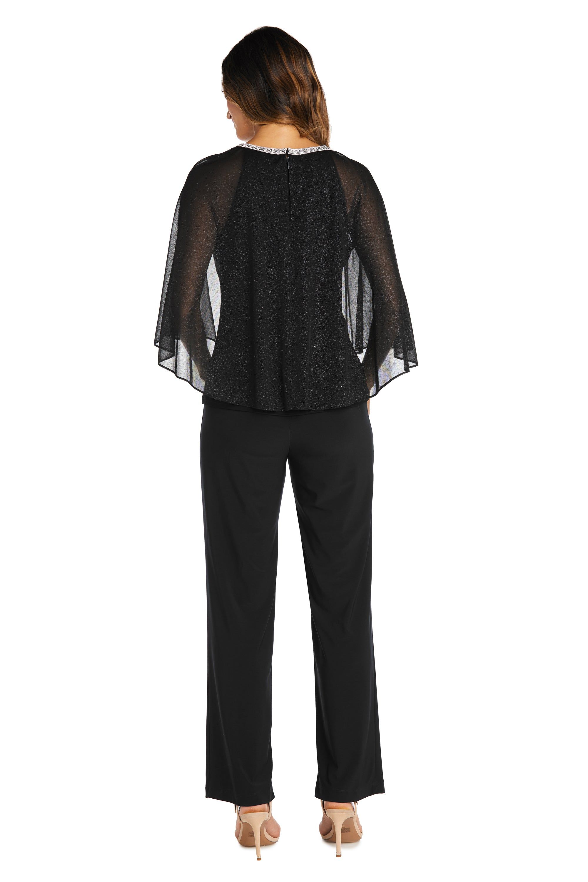 Chiffon Capelet Top with Rhinestone Detail sold by R&M Richards product image thumbnail 2