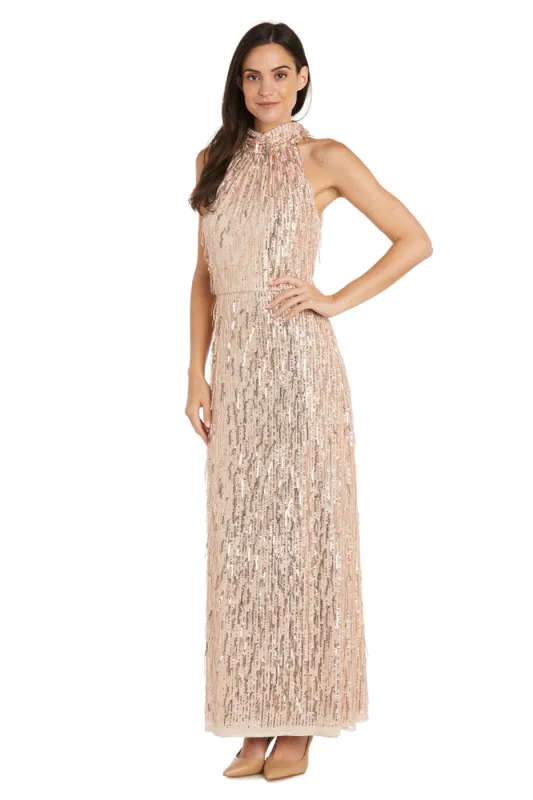 High Neck Fringe Sequin Dress sold by R&M Richards